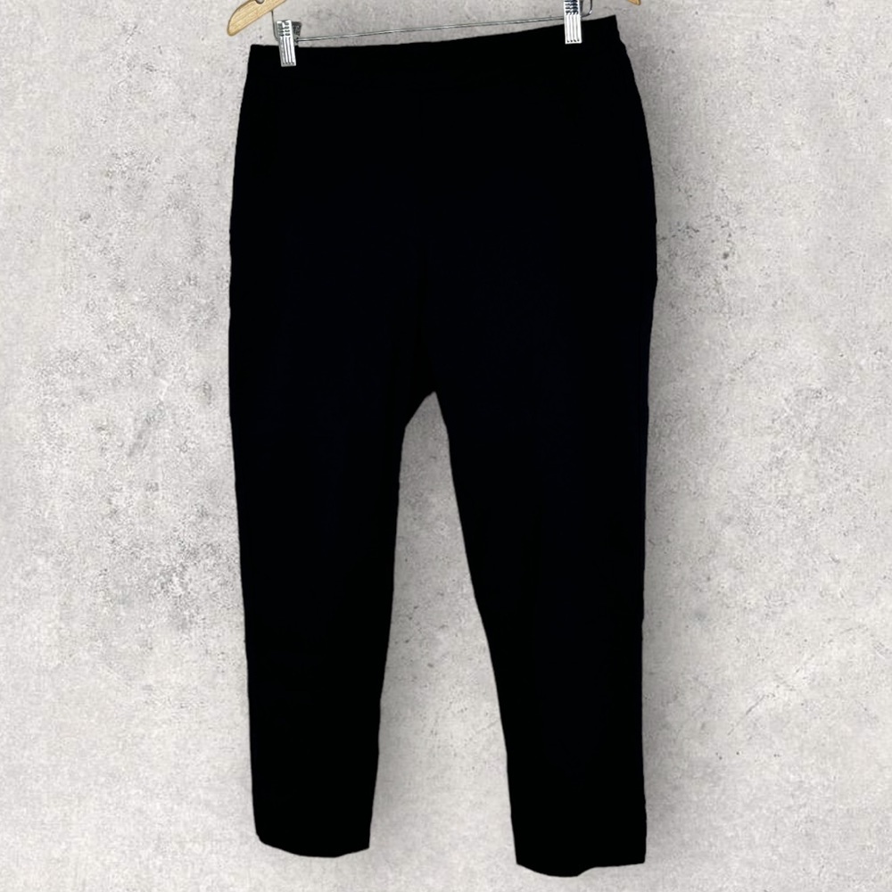 Clara Sun Woo Black Pull On Elastic Waist Trouser Pants Size 1X USA Made in‎ USA